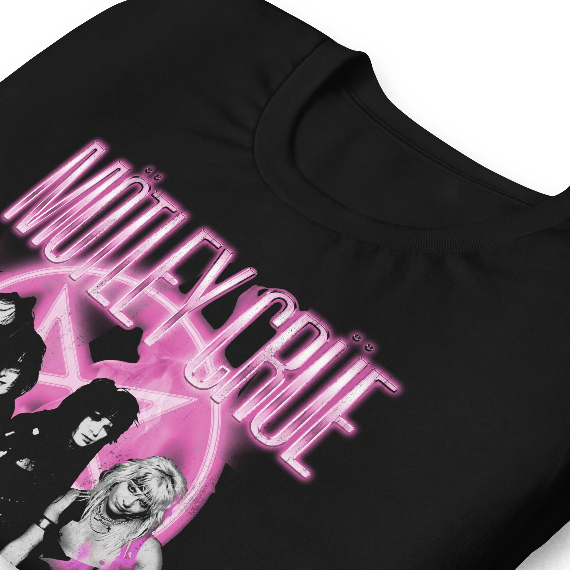 Motley Crue - Neon Pink T-Shirt - Image 2
