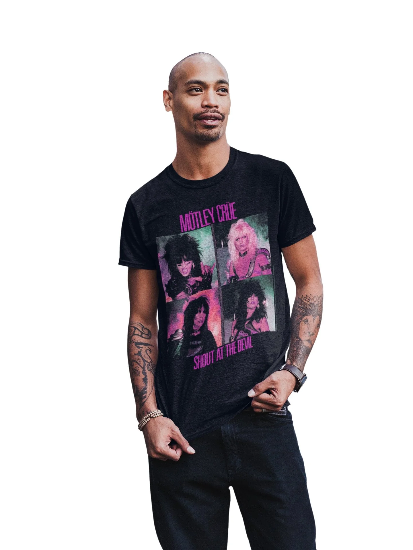 Motley Crue - Pink Shout T-Shirt - Image 3