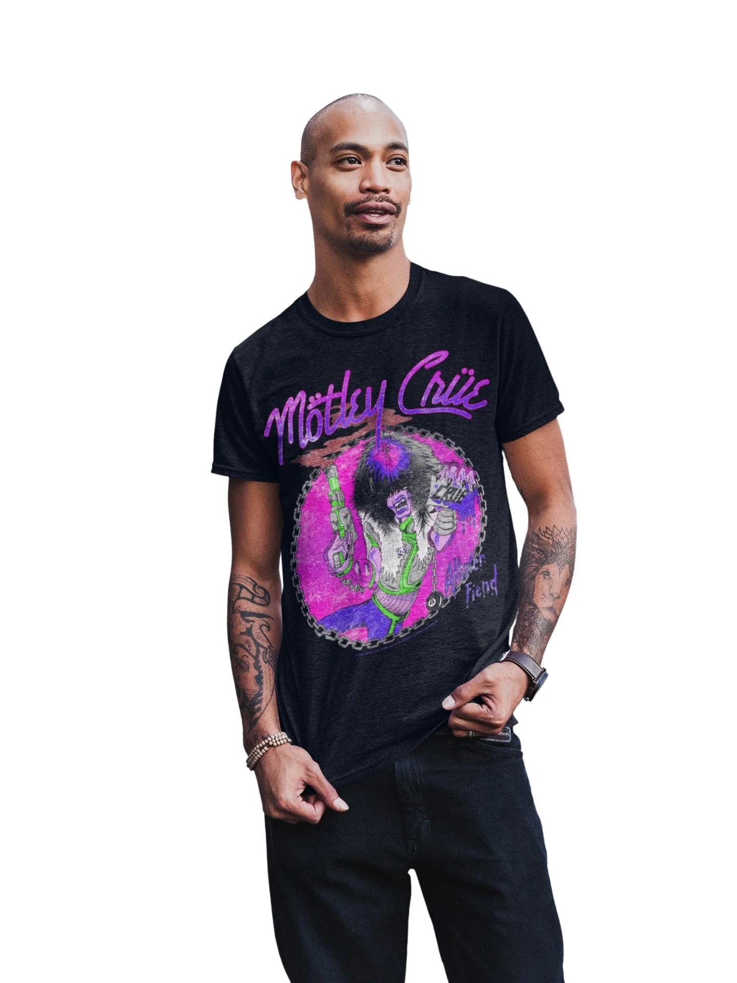 Motley Crue - Purple Allister T-Shirt - Image 2