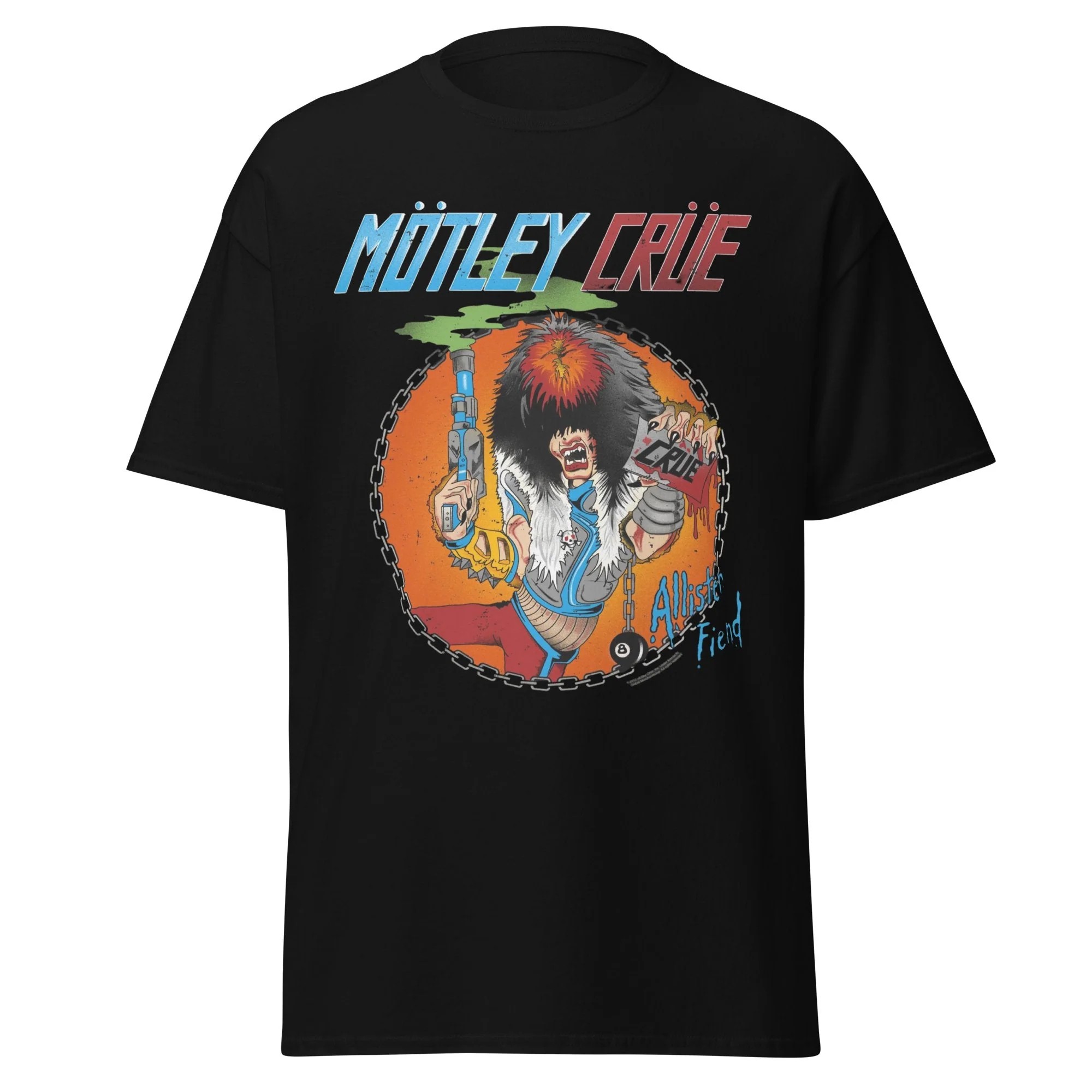 Motley Crue - Smoking Allister Jumbo Print T-Shirt