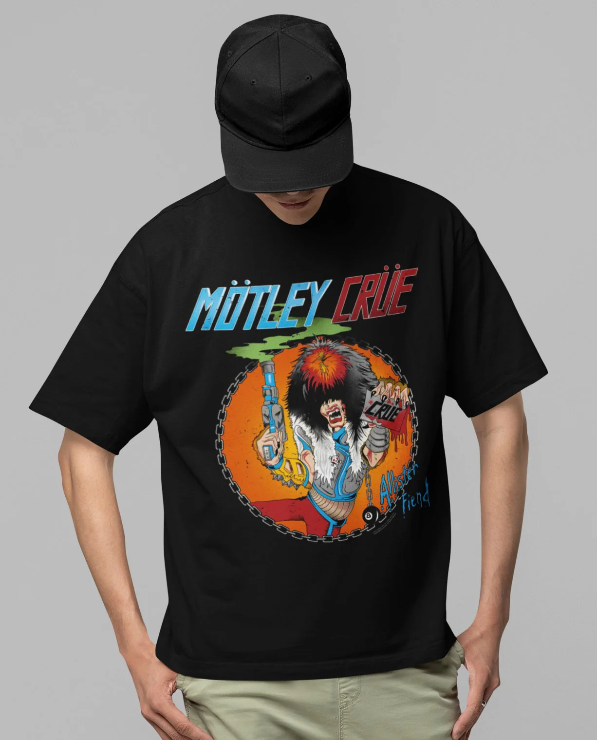 Motley Crue - Smoking Allister Jumbo Print T-Shirt - Image 2