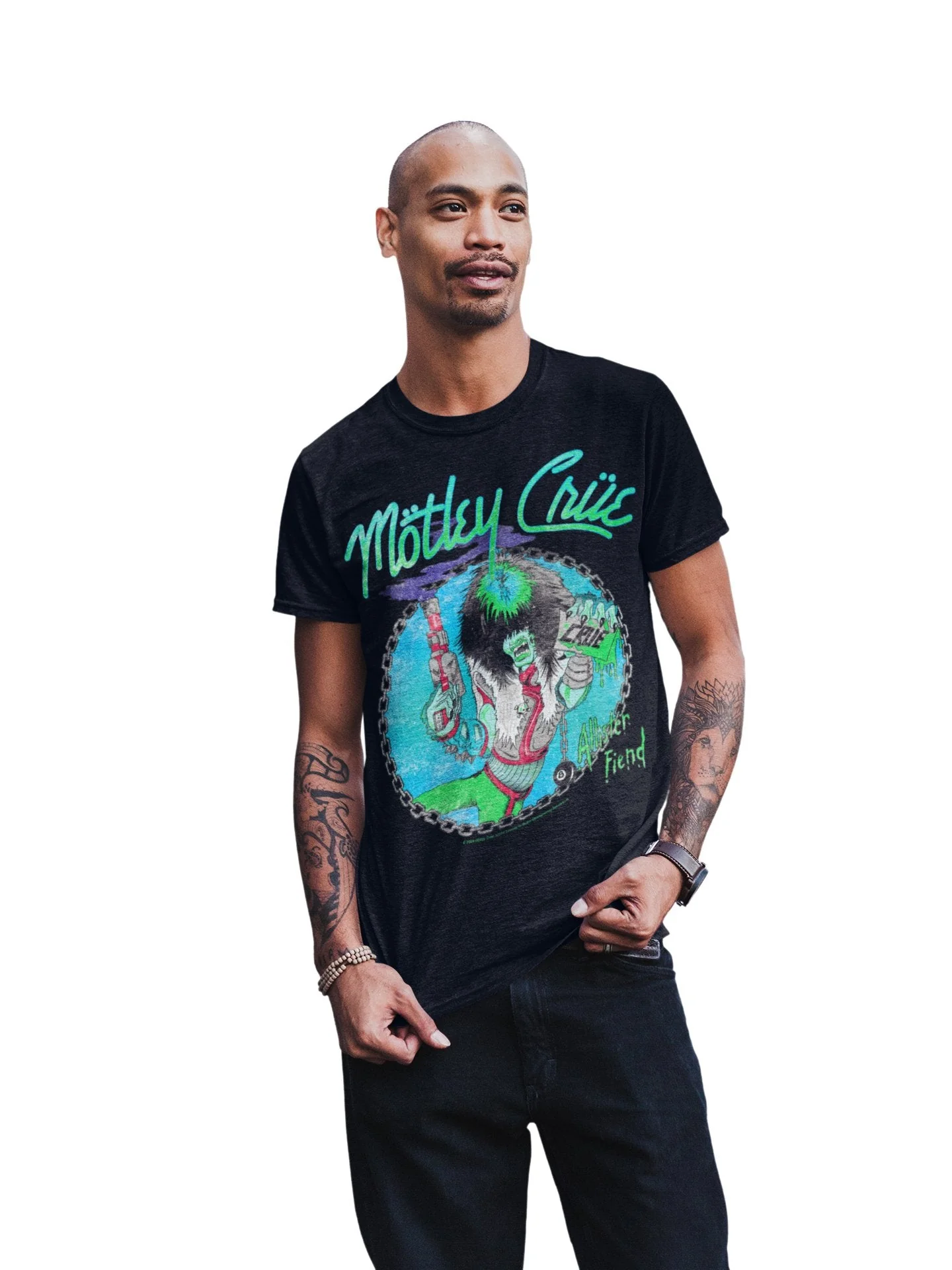 Motley Crue - Turquoise Allister T-Shirt - Image 2
