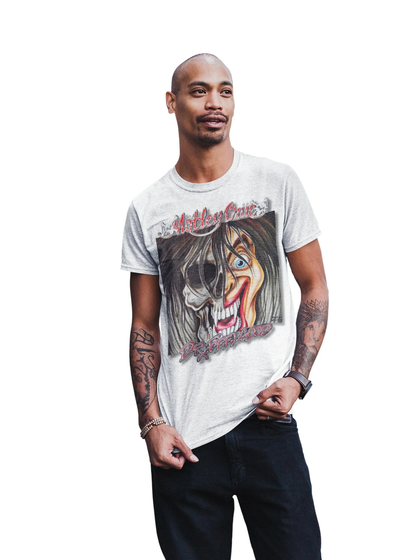 Motley Crue - Vintage Dr. Feelgood Jumbo Print T-Shirt - Image 2