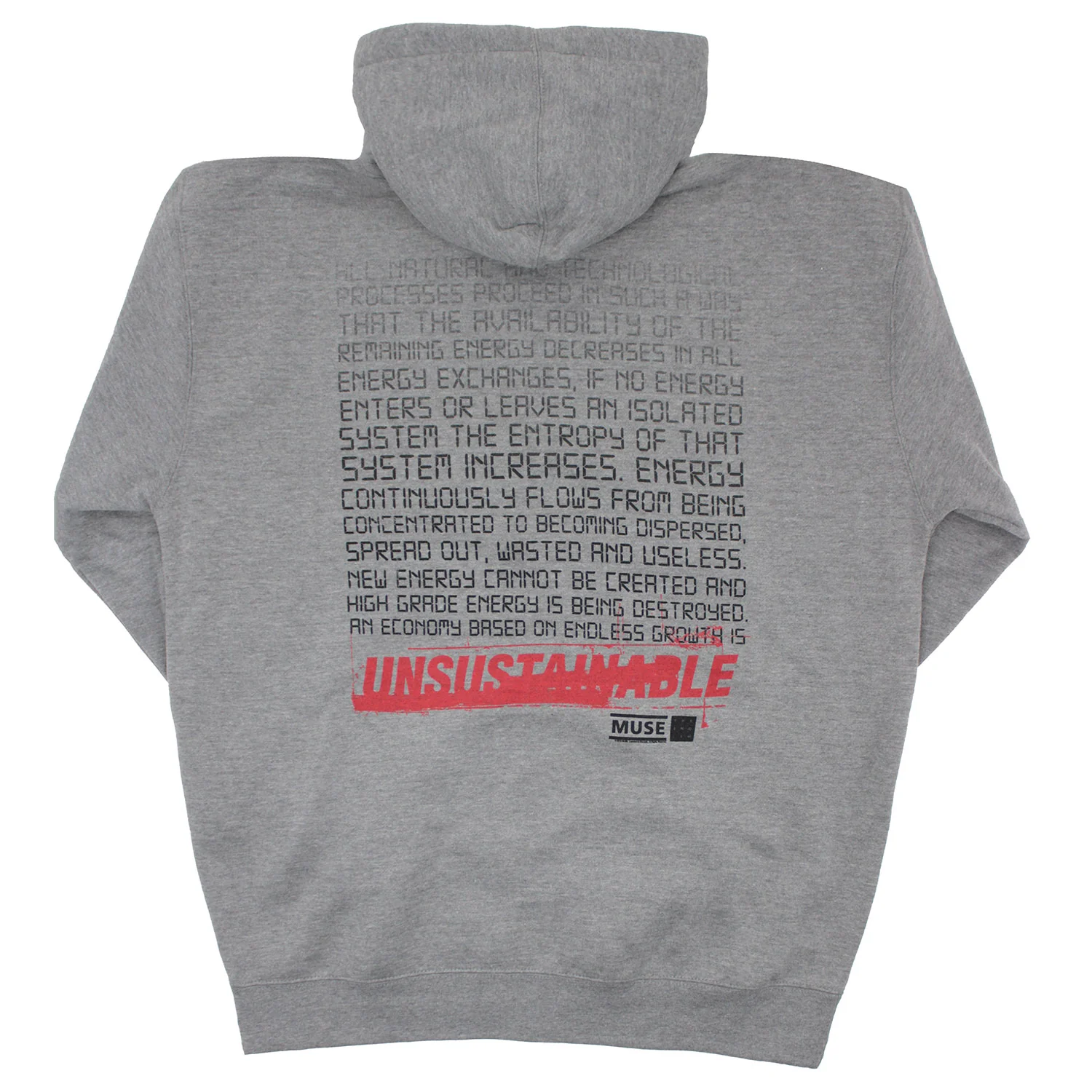 The Second Law Unsustainable Zippered Hooded Sweatshirt - Image 2