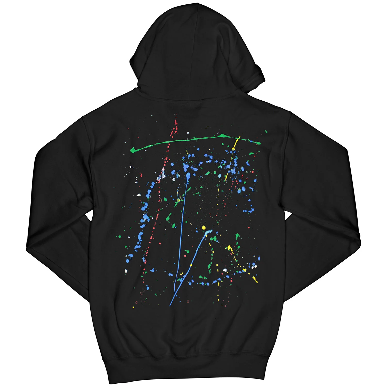 Splatter Zippered Hooded Sweatshirt - Image 2