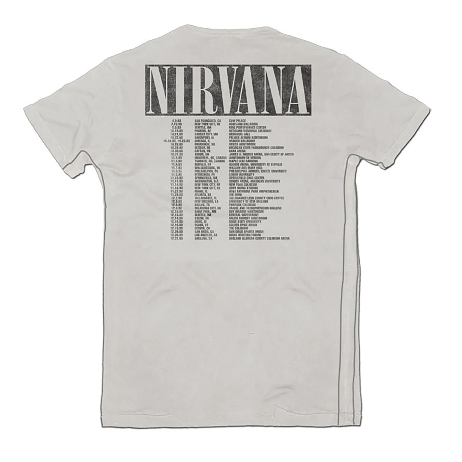 In Utero Tour Dates Tee T-shirt - Image 2