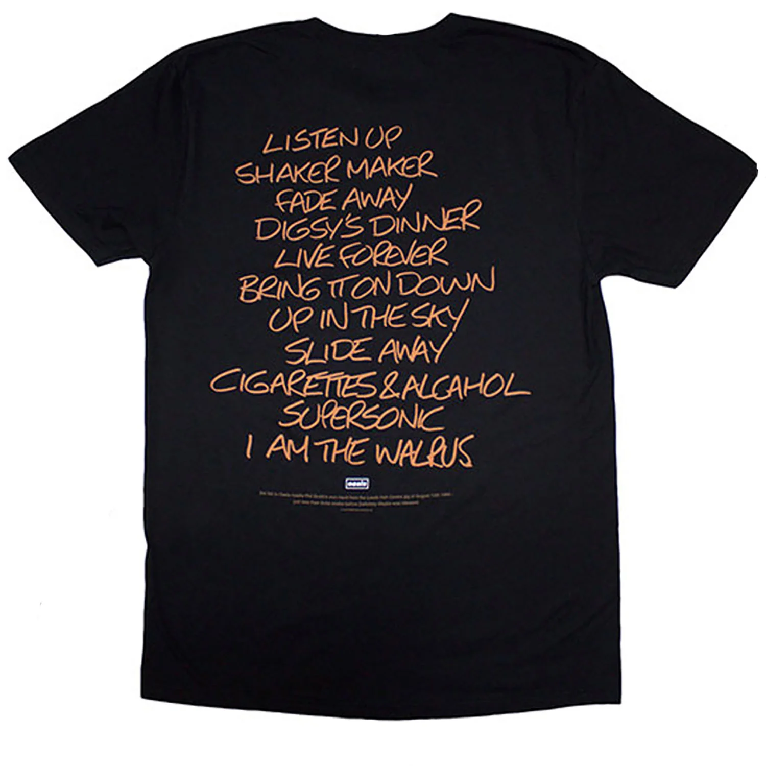 Definitely Maybe Aaa Setlist T-shirt - Image 2
