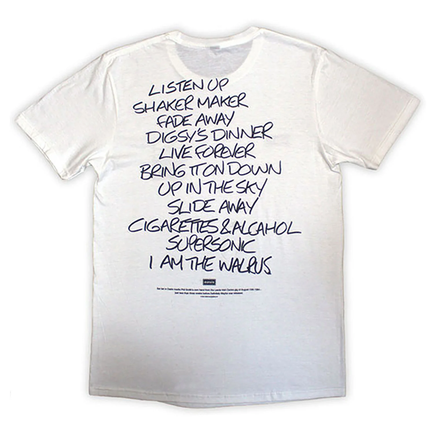 Definitely Maybe Aaa Setlist T-shirt - Image 2