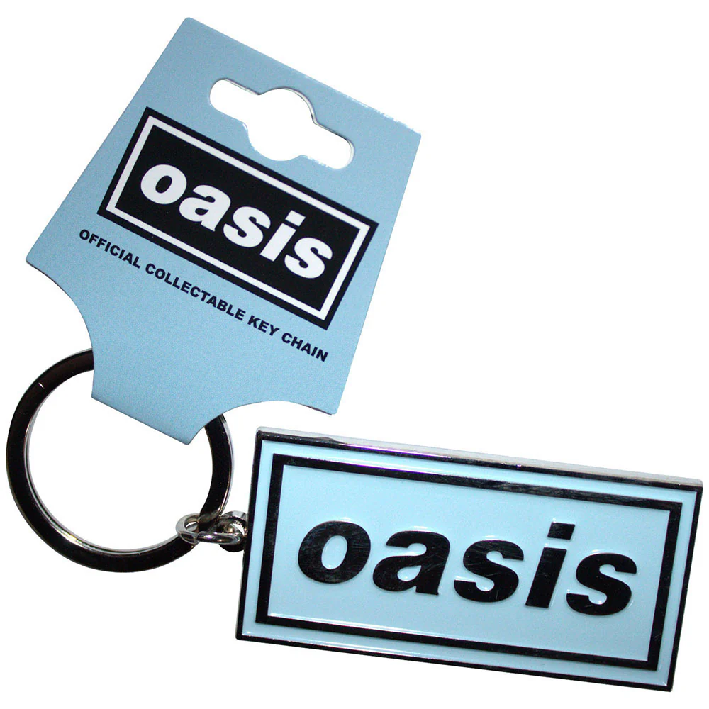 Logo Sky Blue Metal Key Chain