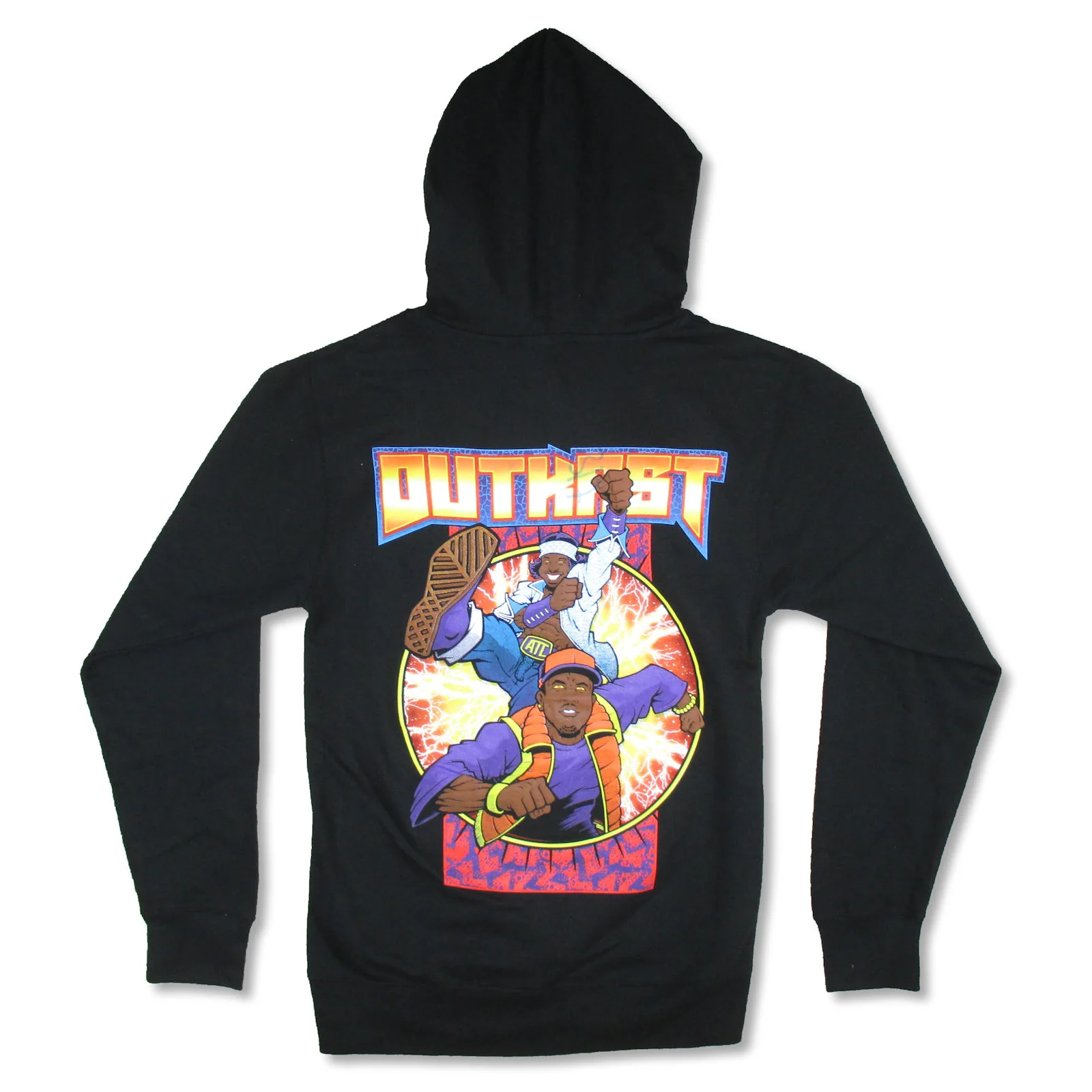 Kick Illustration Pullover Hoodie Hooded Sweatshirt - Image 2