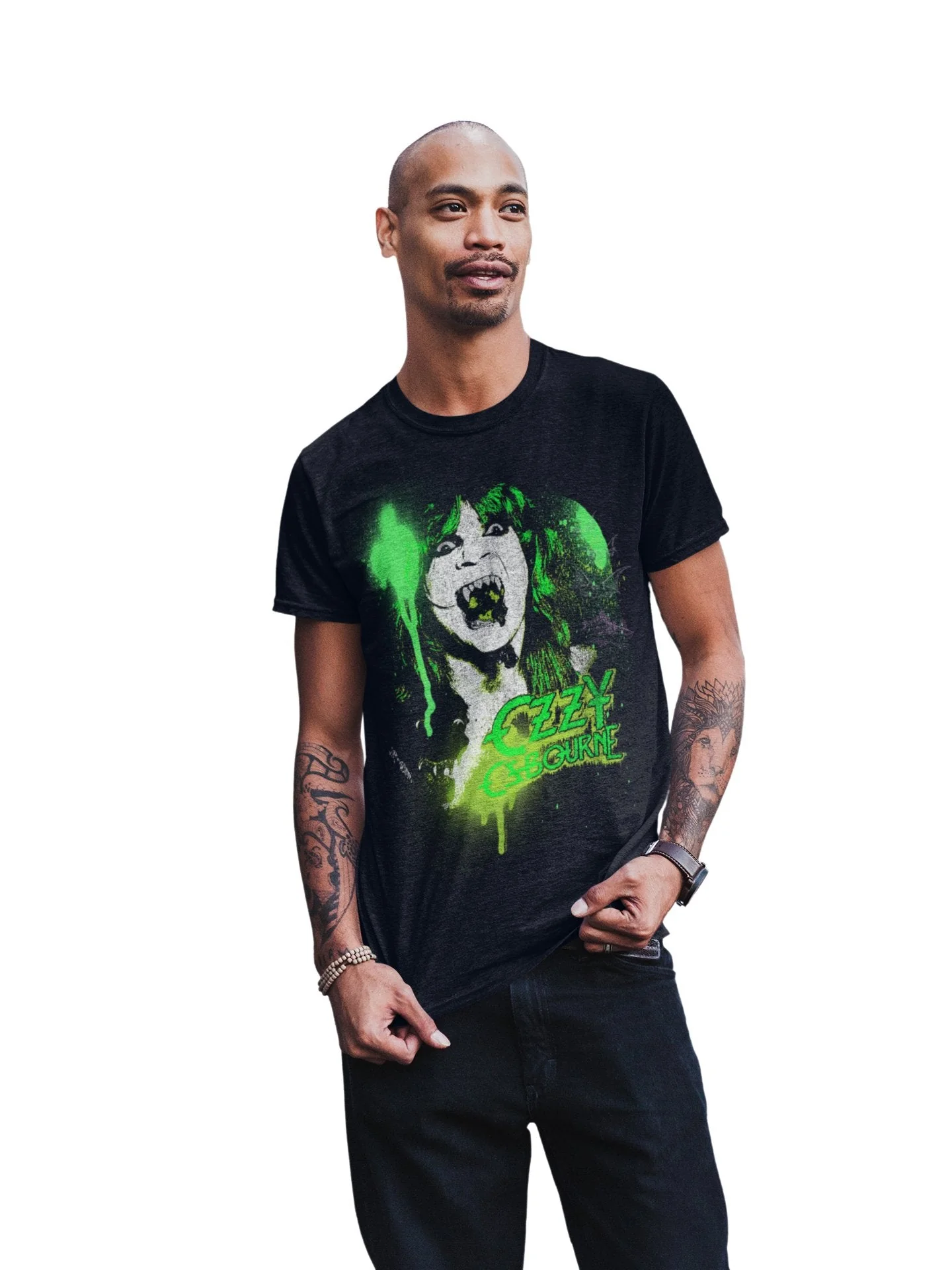 Ozzy Osbourne - Green Screaming T-Shirt - Image 3