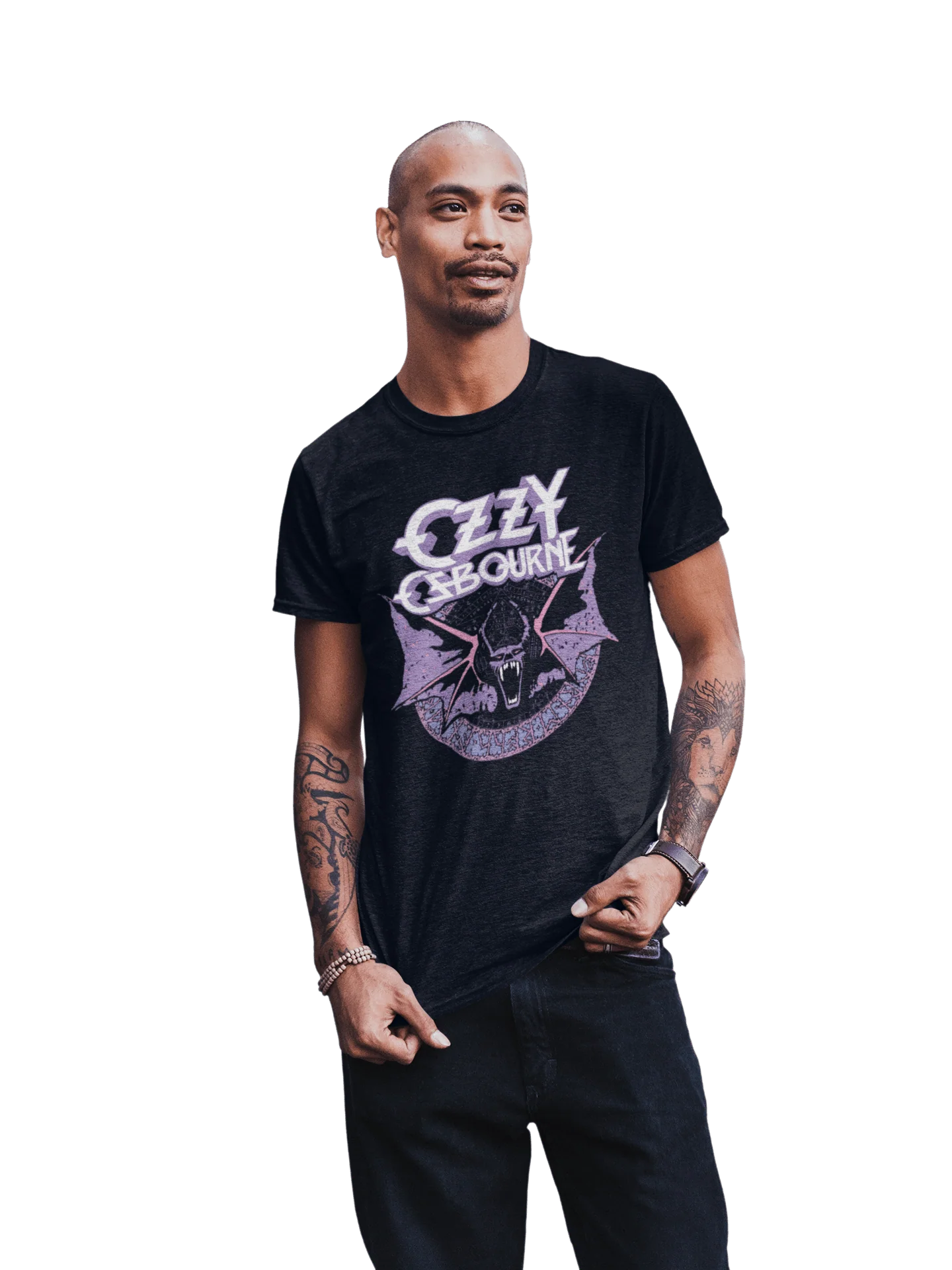 Ozzy Osbourne - Purple Bat T-Shirt - Image 2