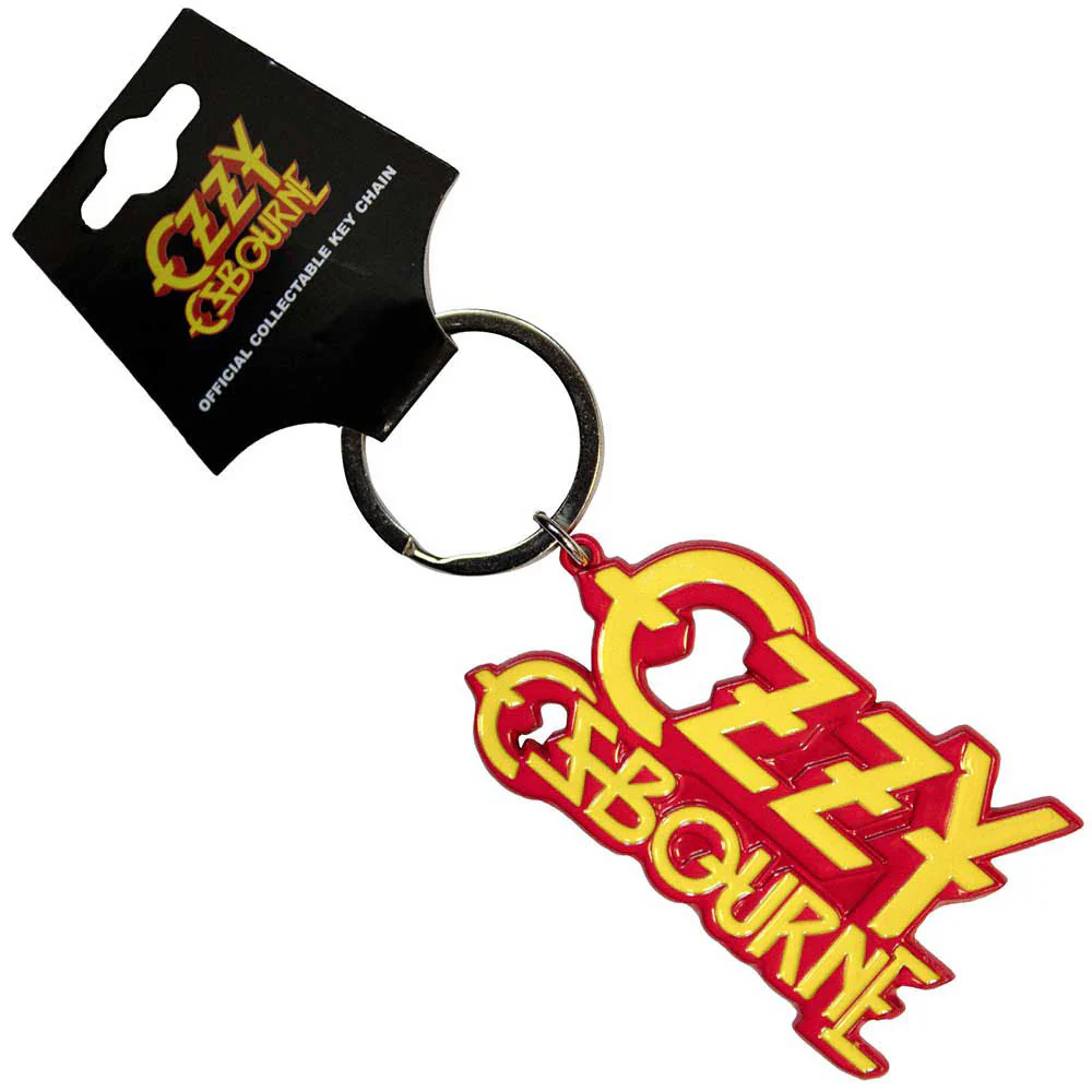 Stacked Logo Metal Key Chain