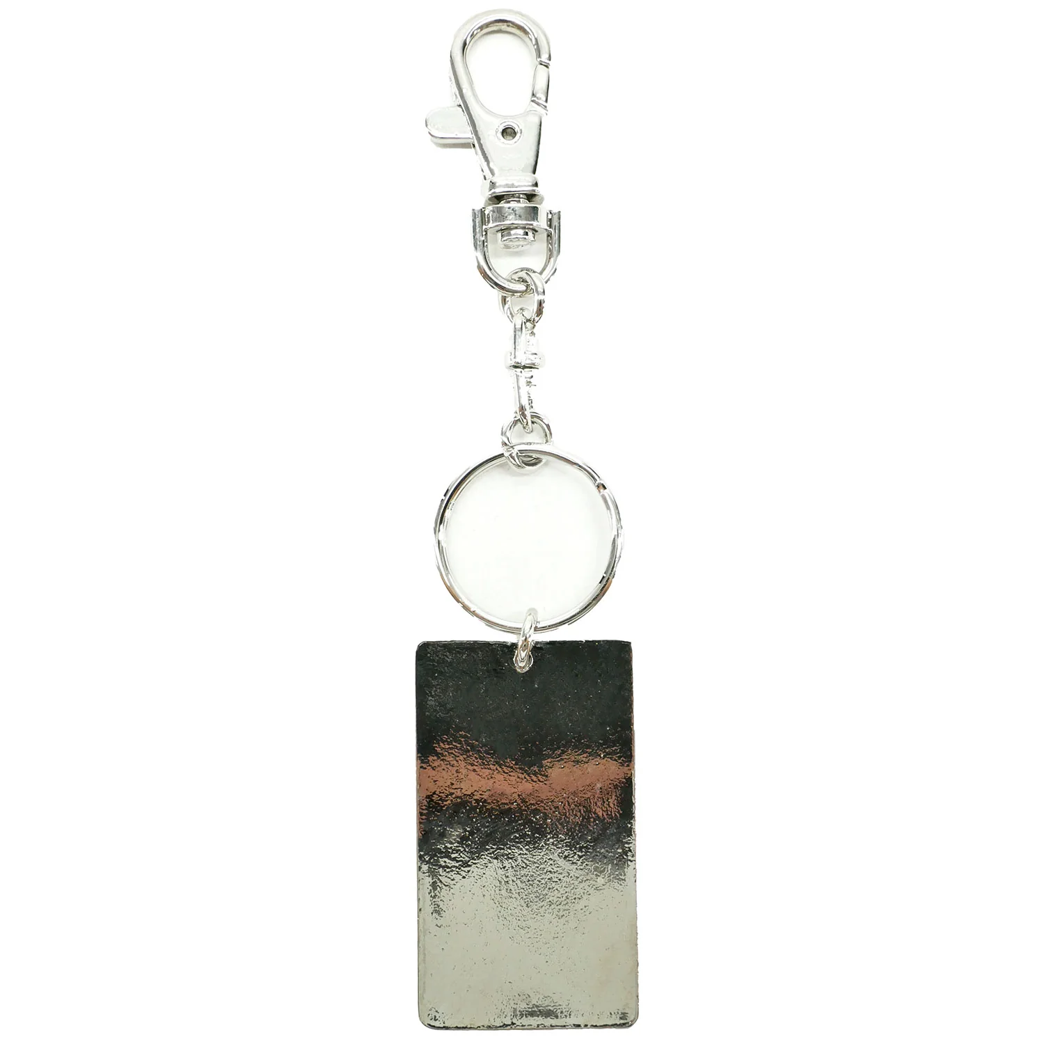 Pink Guitar Enamel Keychain Metal Key Chain - Image 2