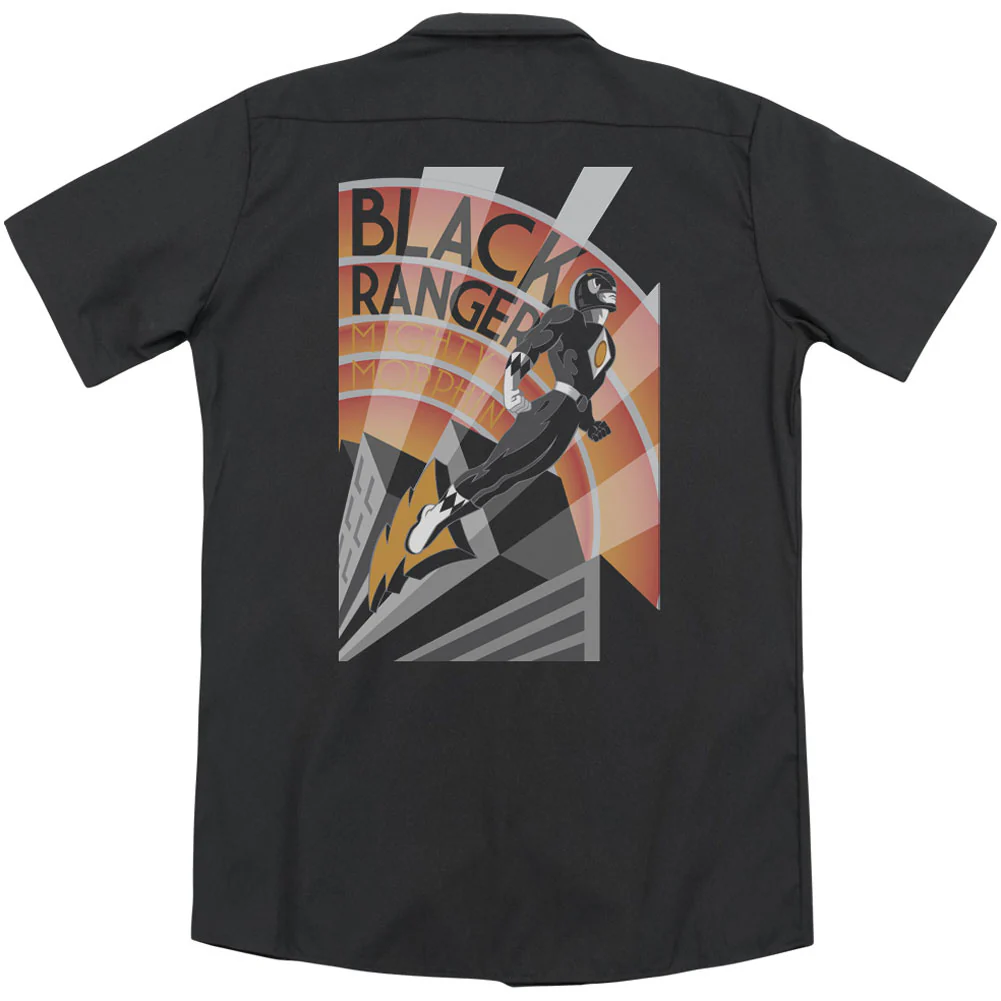 Black Ranger Deco(Back Print) Workshirt - Image 2