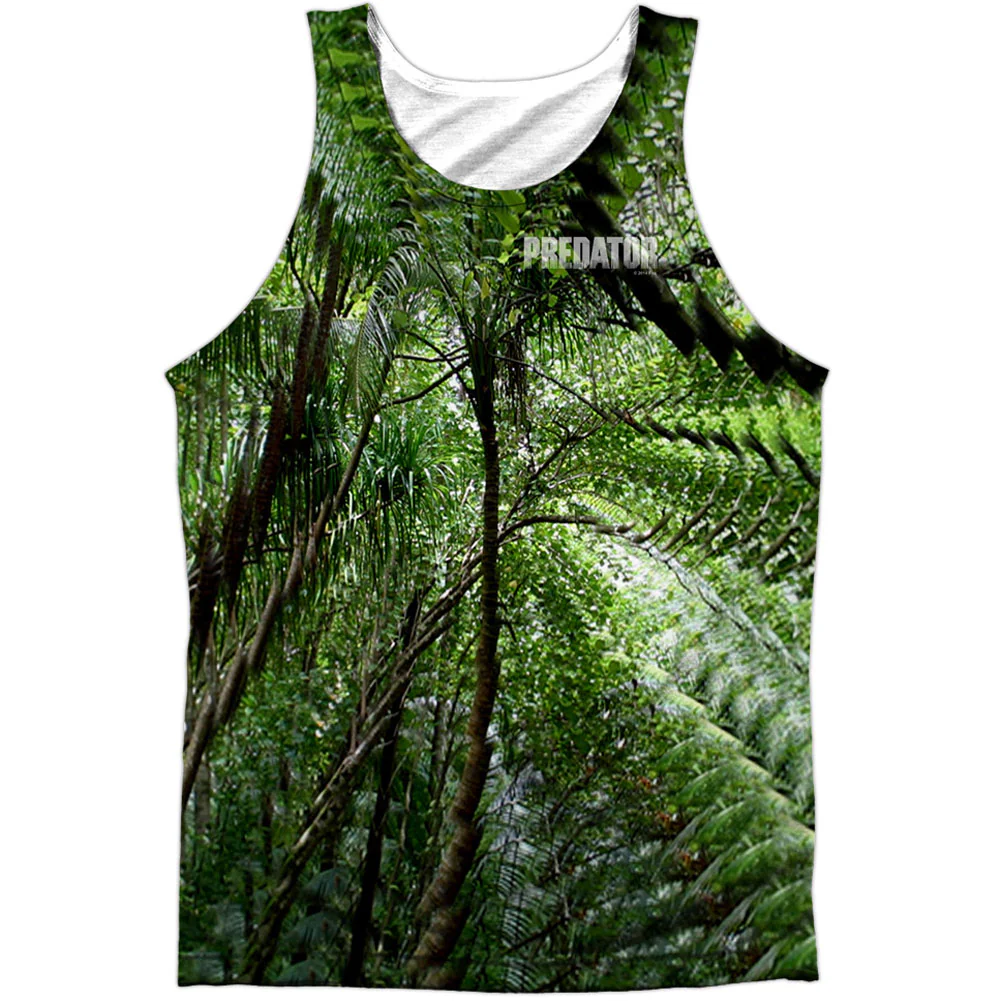 Active Camo 100% Poly Front/Back Print Mens Tank
