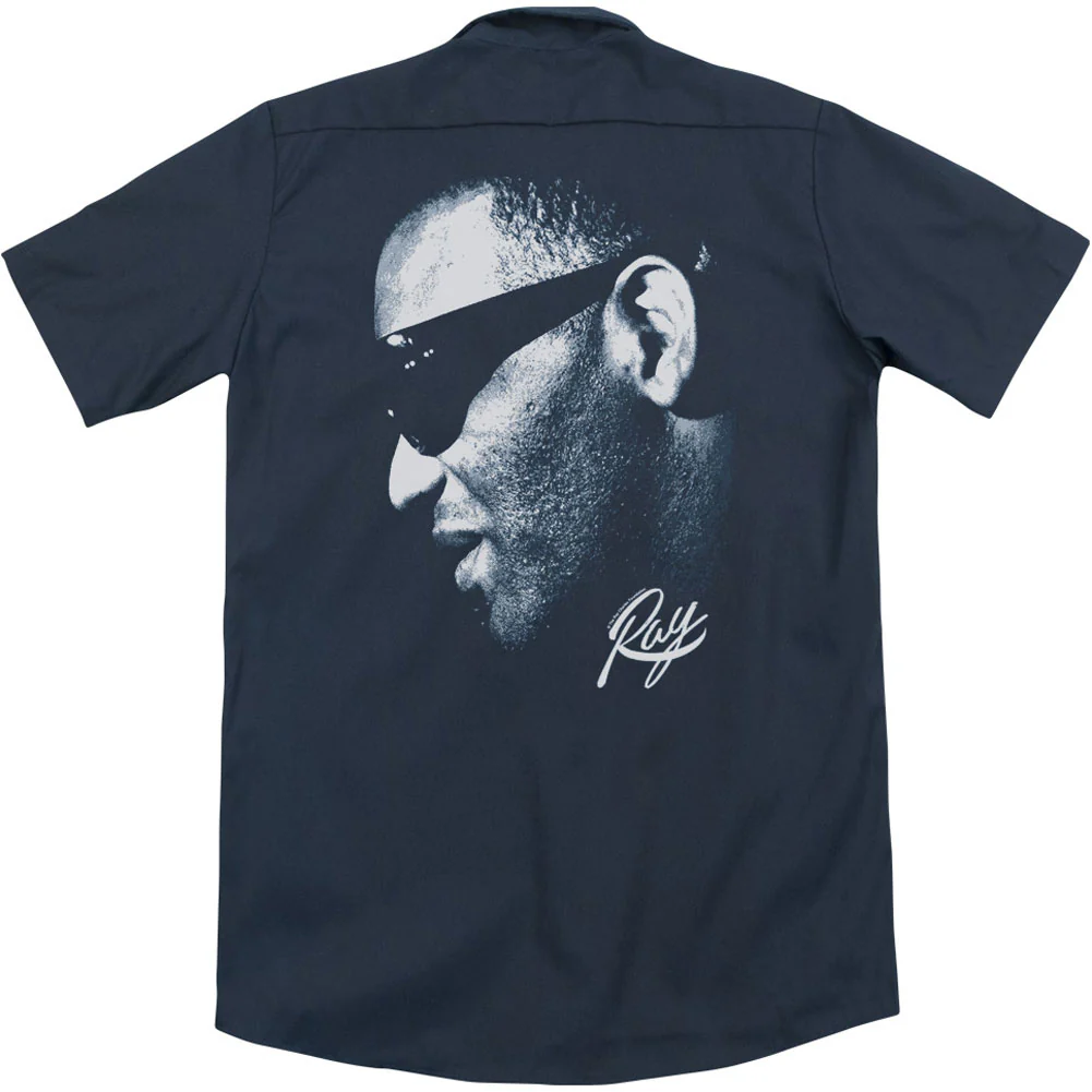 Blue Ray (Back Print) Work Shirt - Image 2
