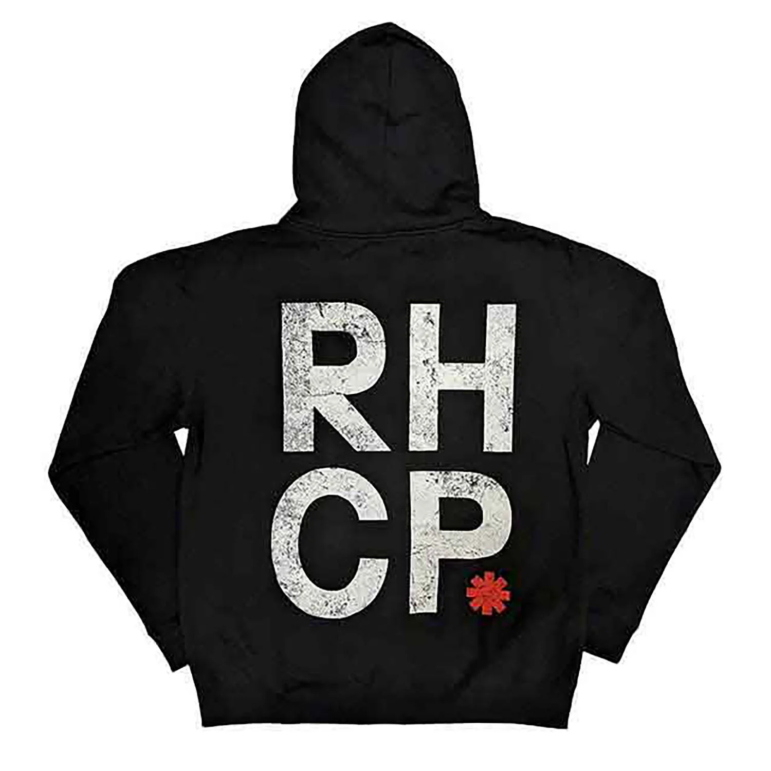 Red Asterisk Zippered Hooded Sweatshirt - Image 2