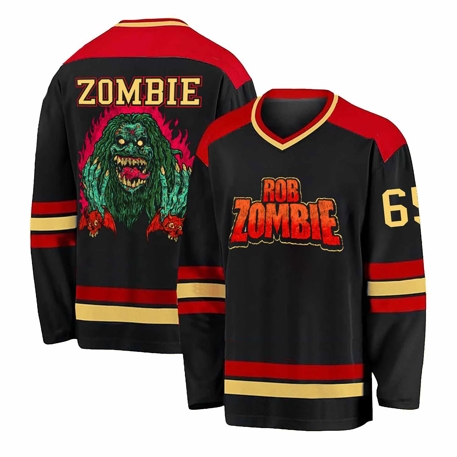 Superbeast by Puis Calzada (Rockabilia Exclusive) Hockey Jersey - Image 3