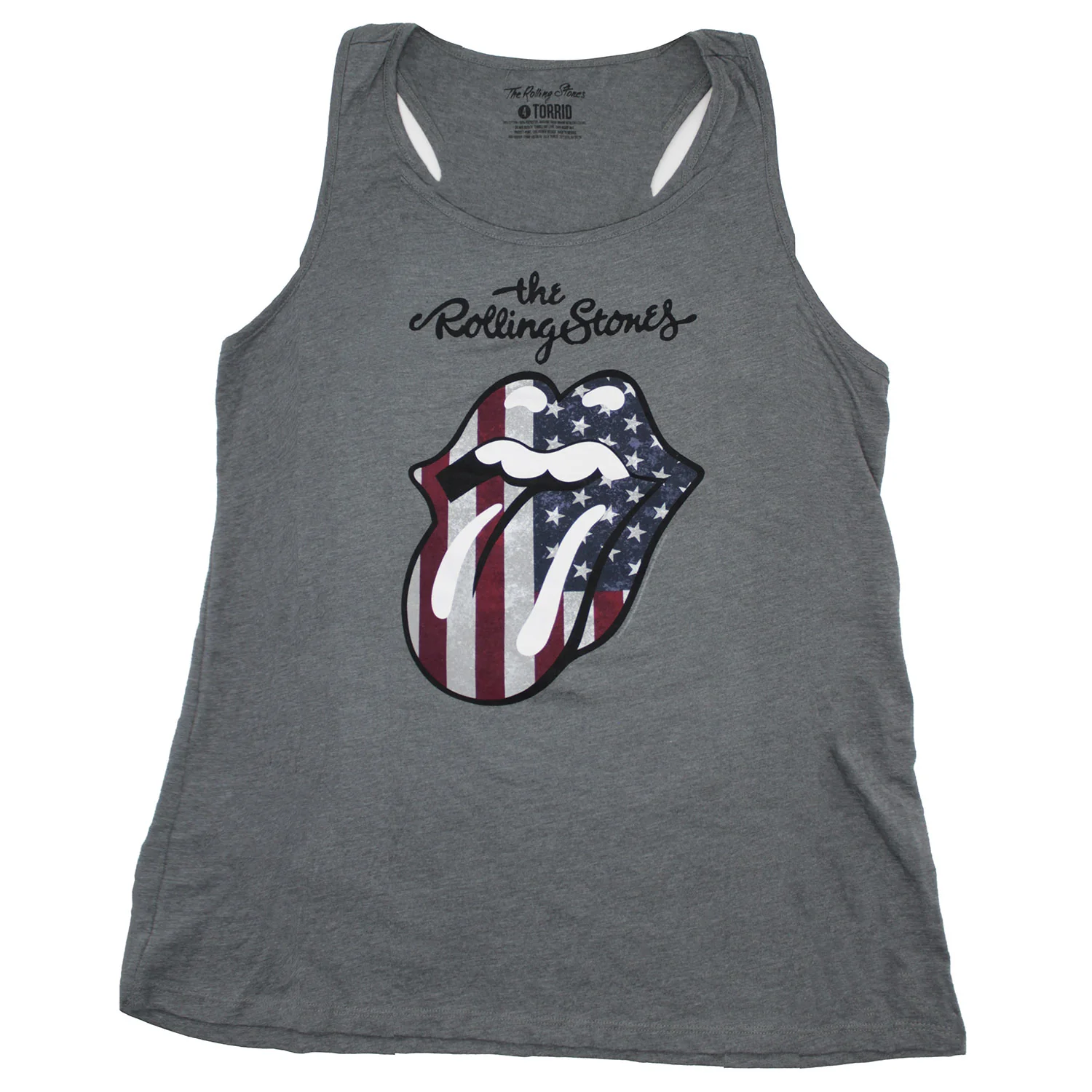 American Flag Classic Tongue Plus Size Tank Womens Tank