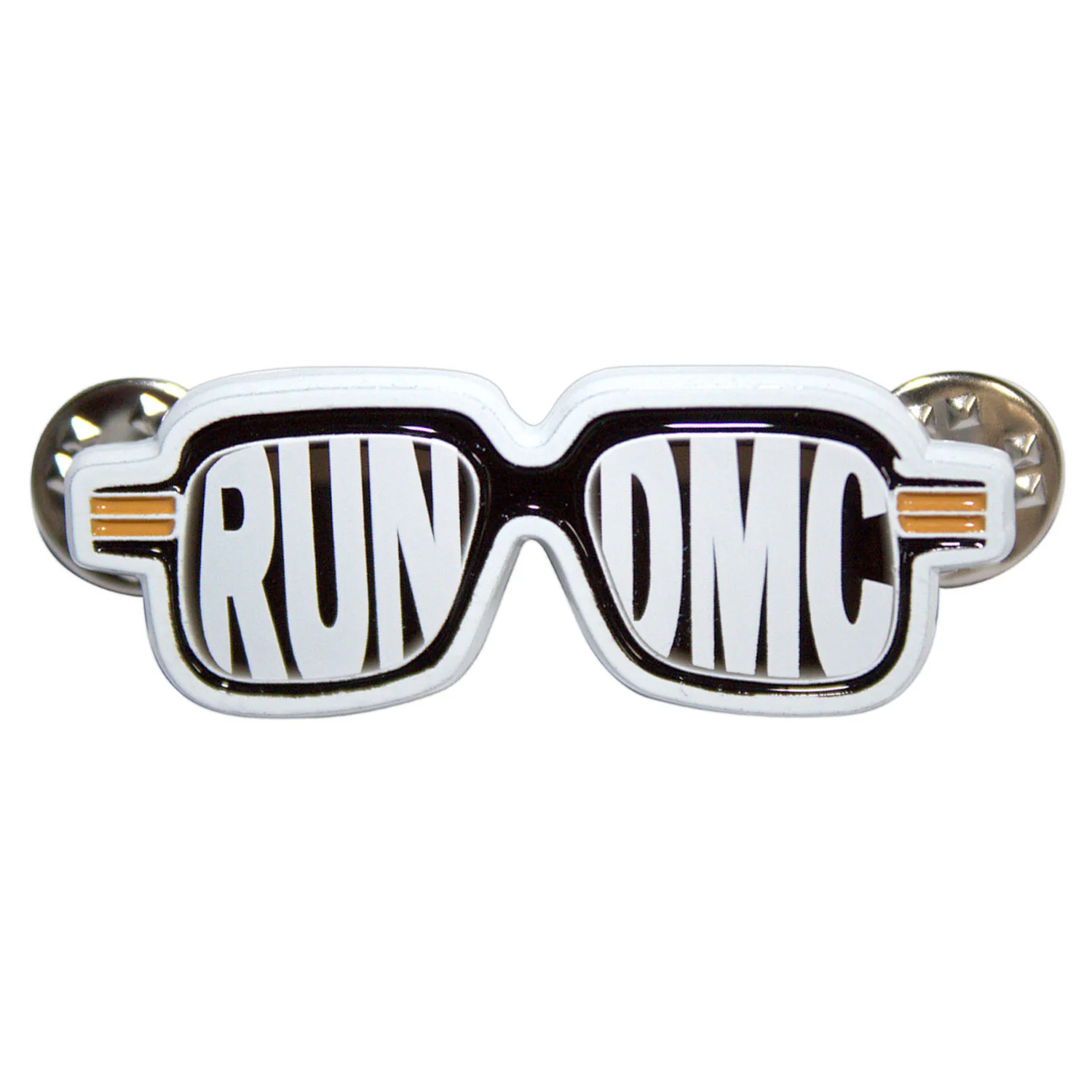 Glasses Pewter Pin Badge