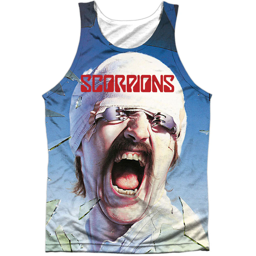 Blackout 100% Poly Front/Back Print Mens Tank