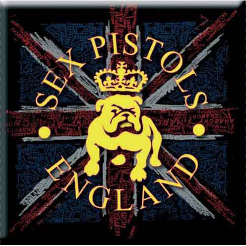 Bull Dog & Flag Magnet