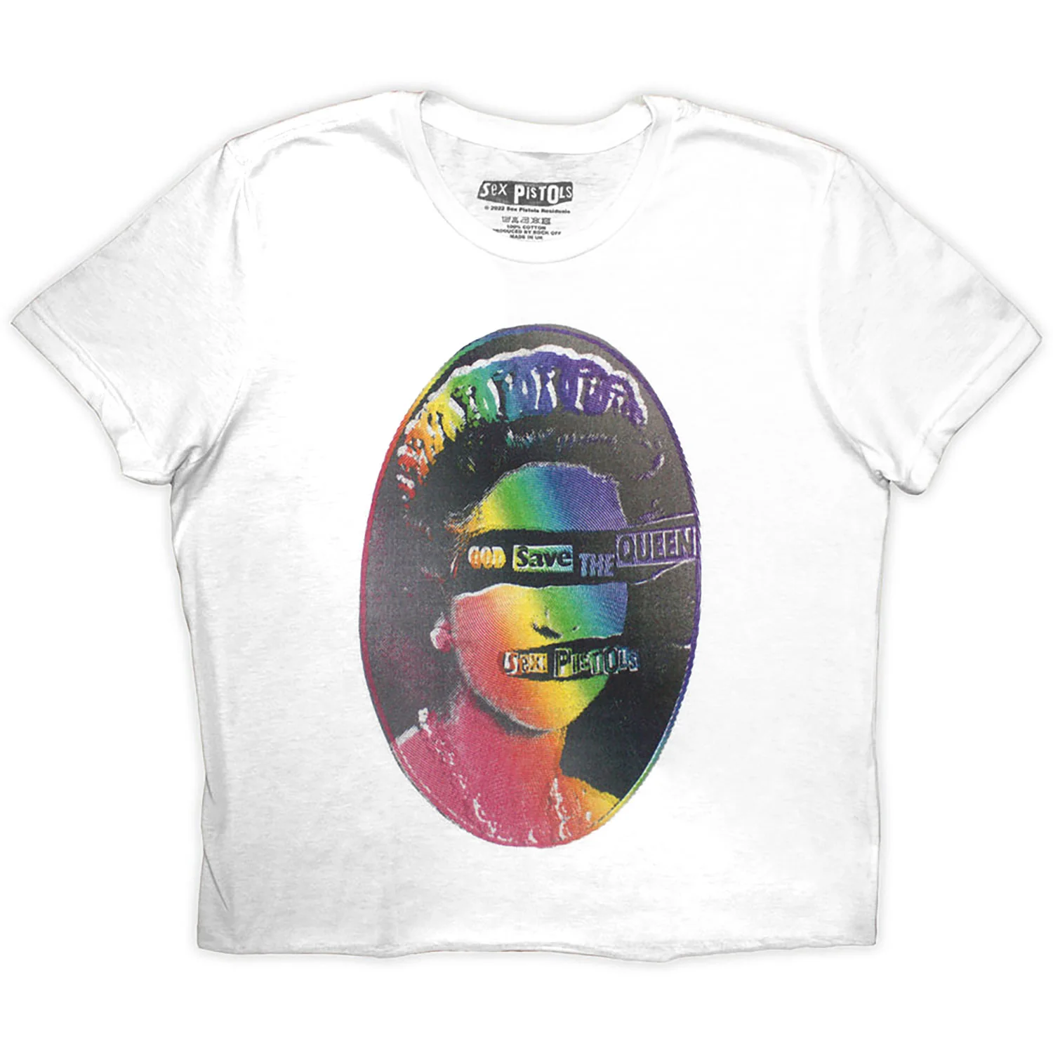 God Save The Queen Rainbow Print Girls Jr