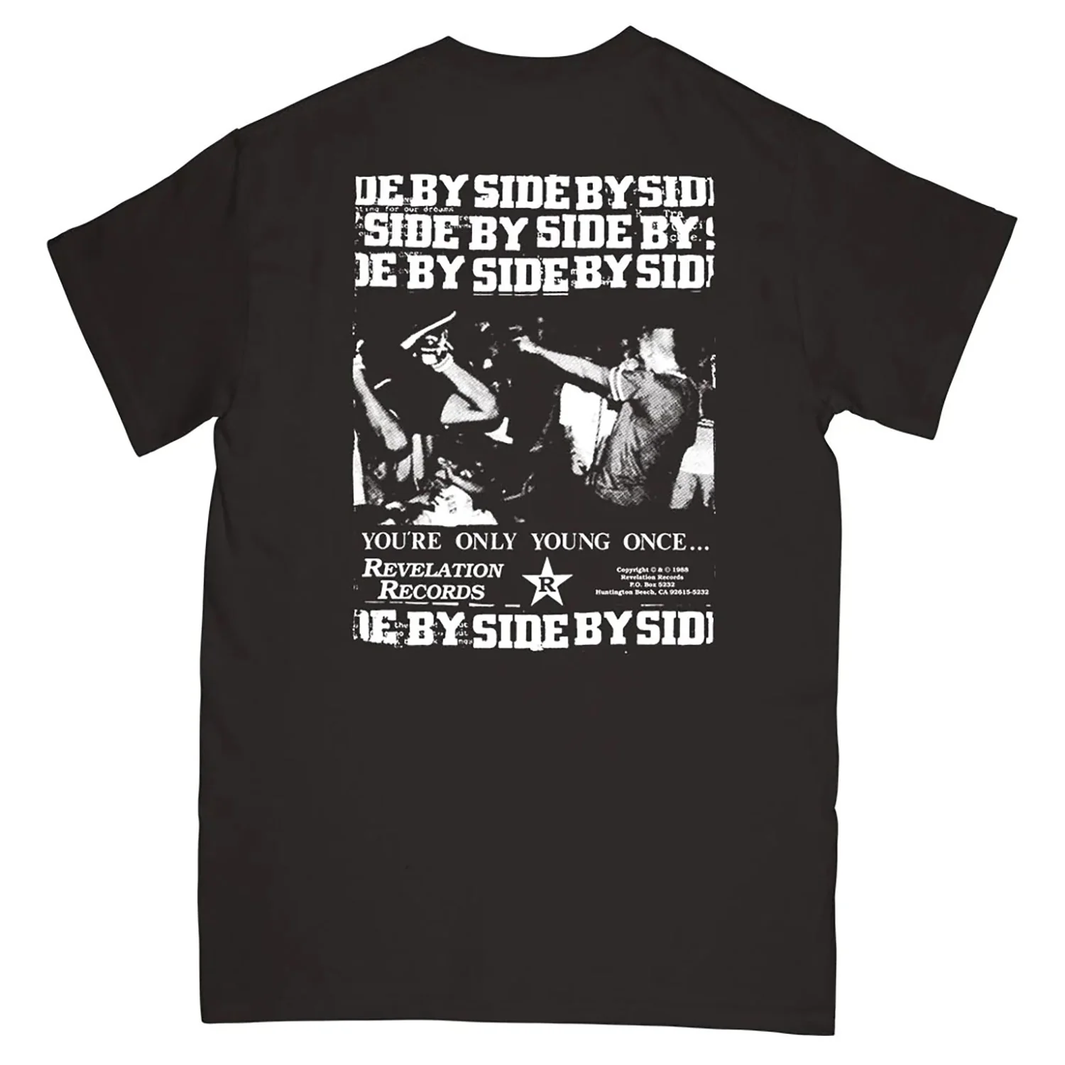 Side By Side By Side (Black) T-shirt - Image 2