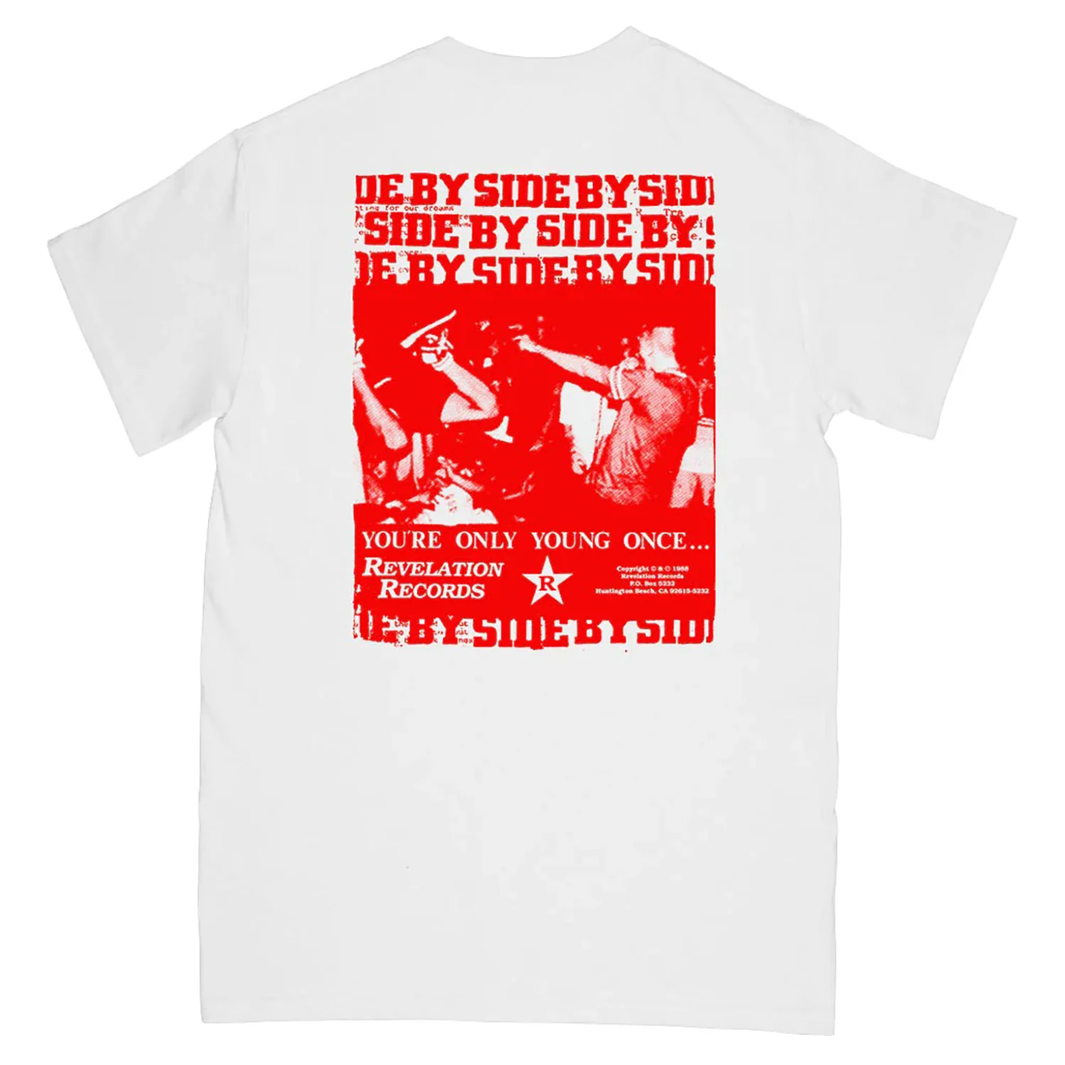 Side By Side By Side (White) T-shirt - Image 2