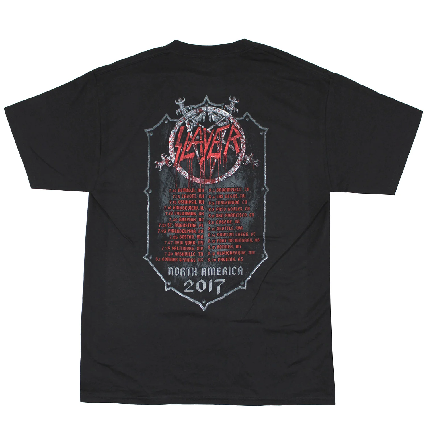 Bloody Shield 2017 N.A. Tour Tee T-shirt - Image 2