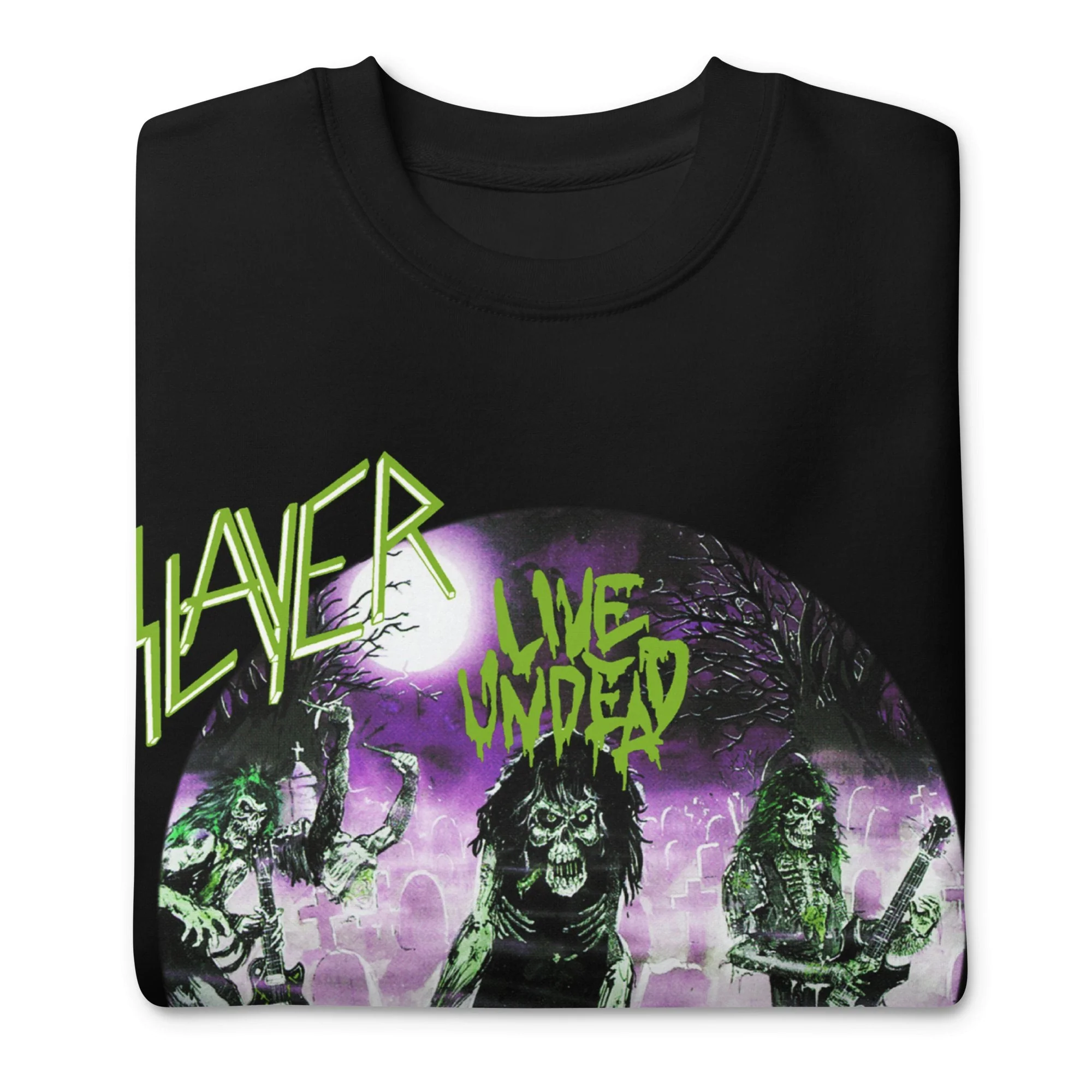 Slayer - Green Undead Jumbo Print Sweatshirt - Image 3