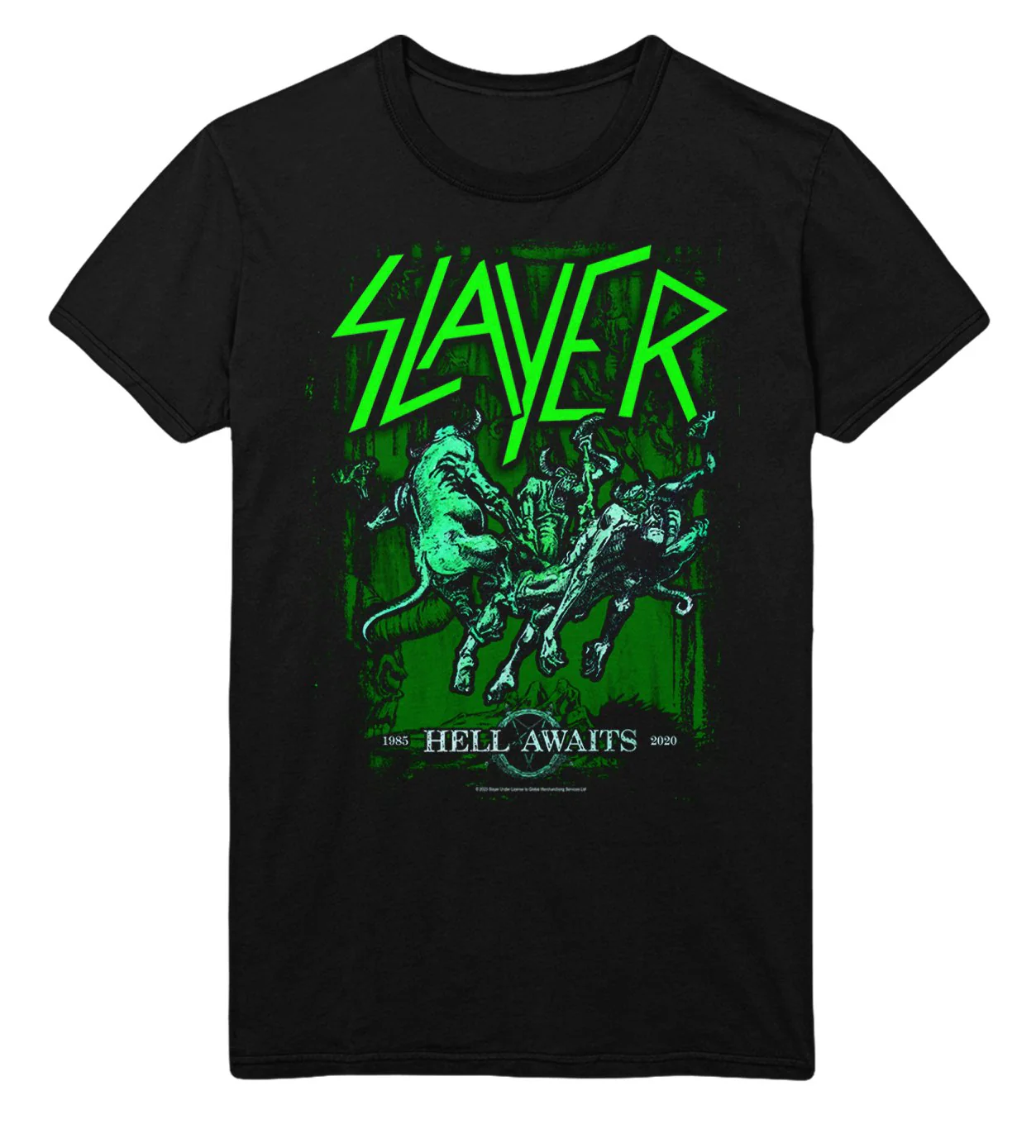 Slayer - Neon Hell Awaits T-Shirt