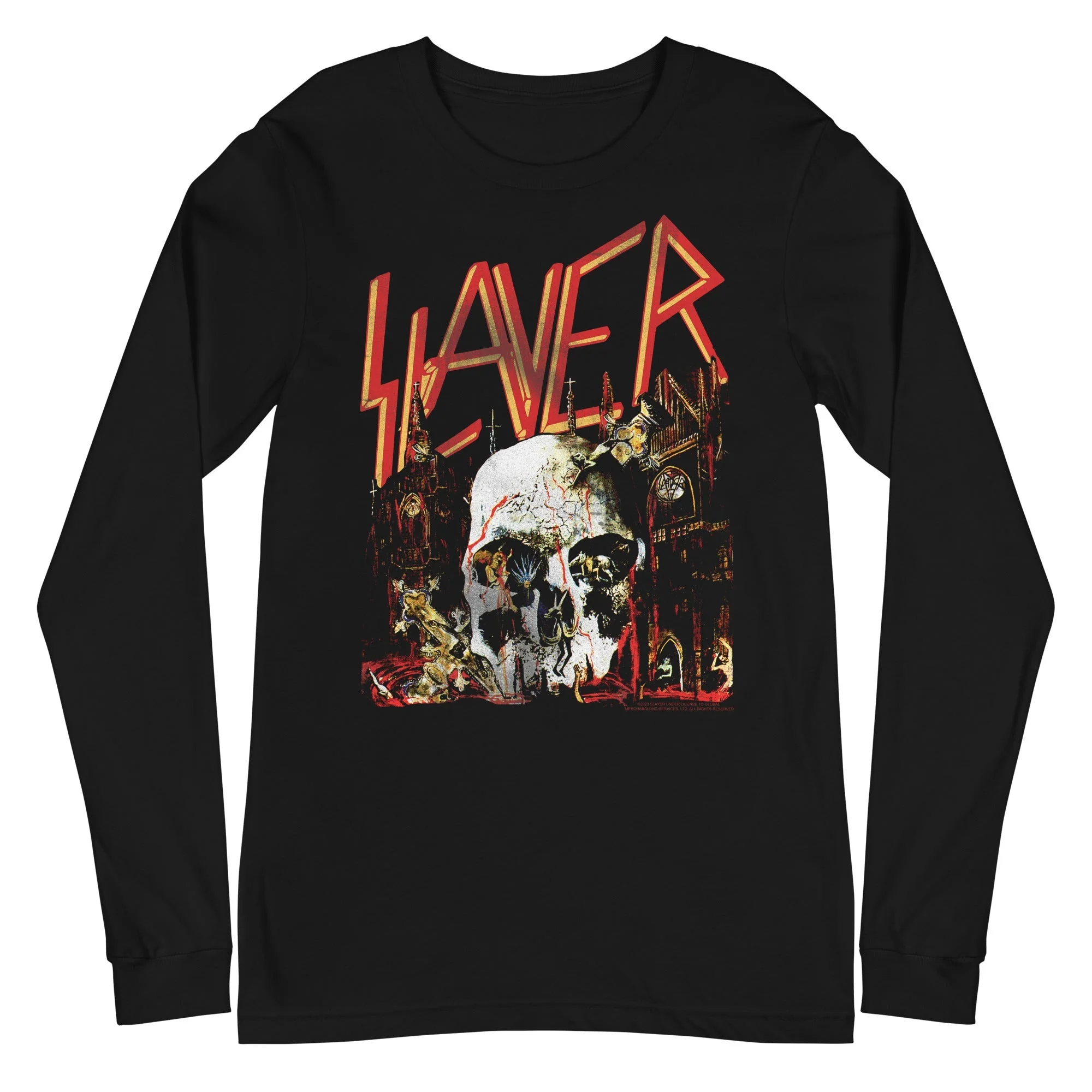 Slayer - South Skull Long Sleeve T-Shirt