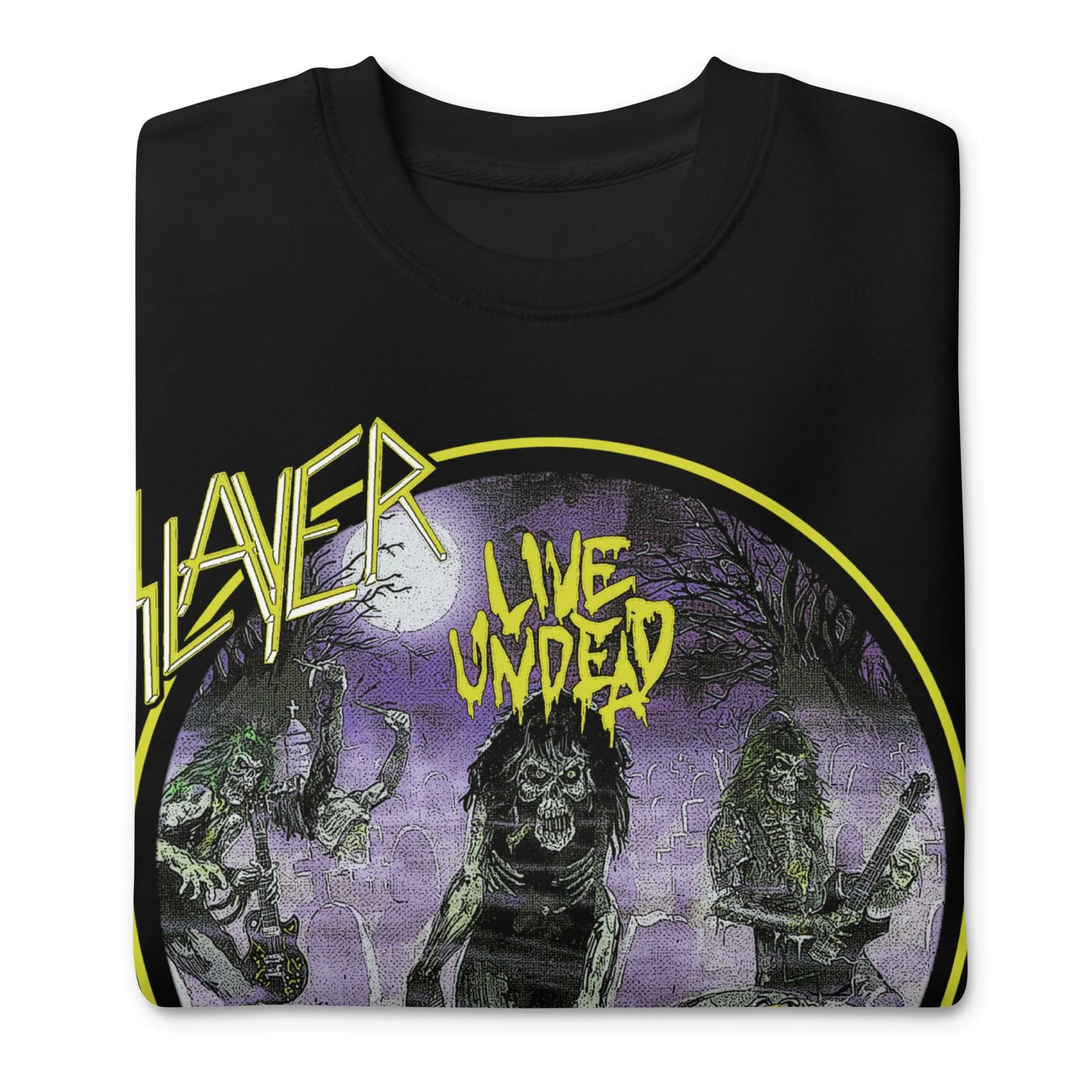 Slayer - Yellow Undead Jumbo Print Sweatshirt - Image 3