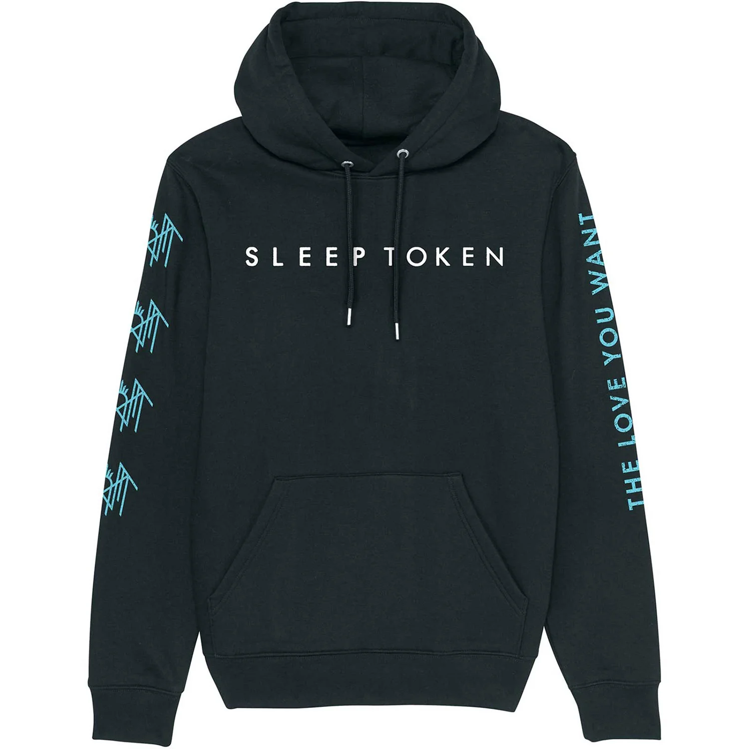 The Love You Want Heart (Back Print, Sleeve Print) Hooded Sweatshirt