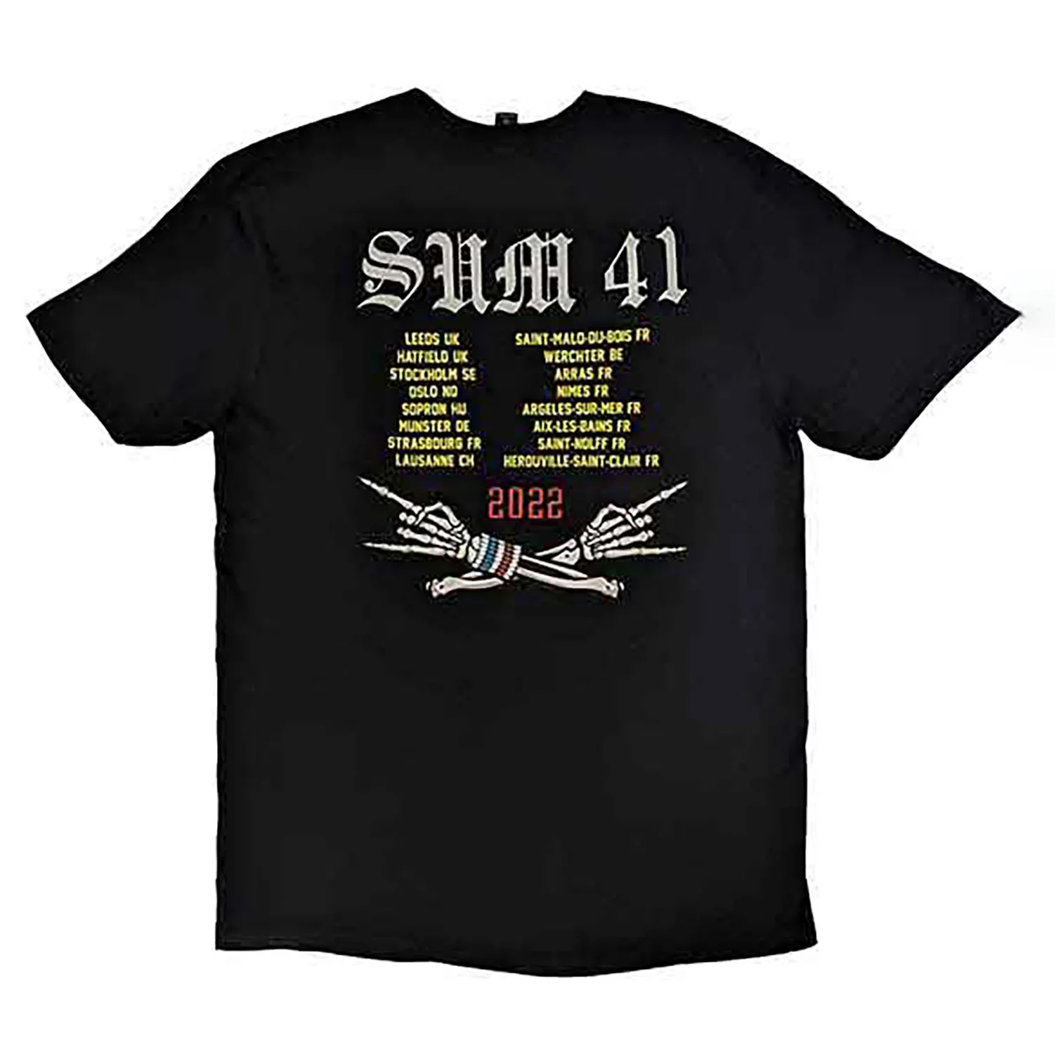 Aknf Skeleton European Tour 2022 T-shirt - Image 2
