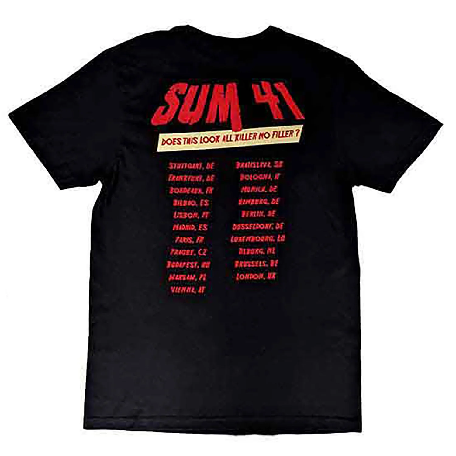 Does This Look Like All Killer No Filler European Tour 2022 T-shirt - Image 2