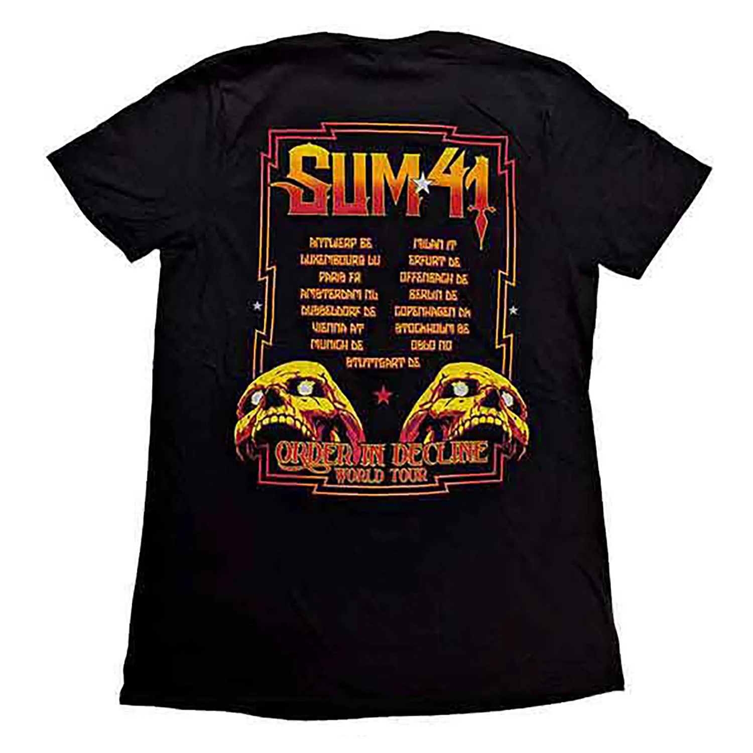 Order In Decline Tour 2020 Candle Skull T-shirt
