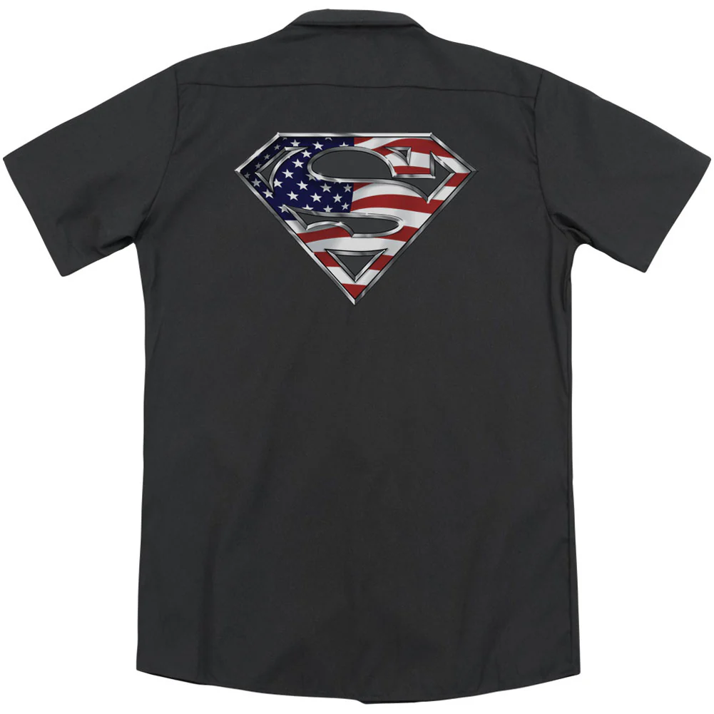 All American Shield(Back Print) Workshirt - Image 2