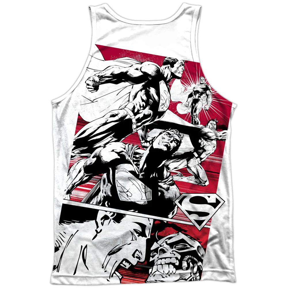 Angry Red 100% Poly Mens Tank - Image 2