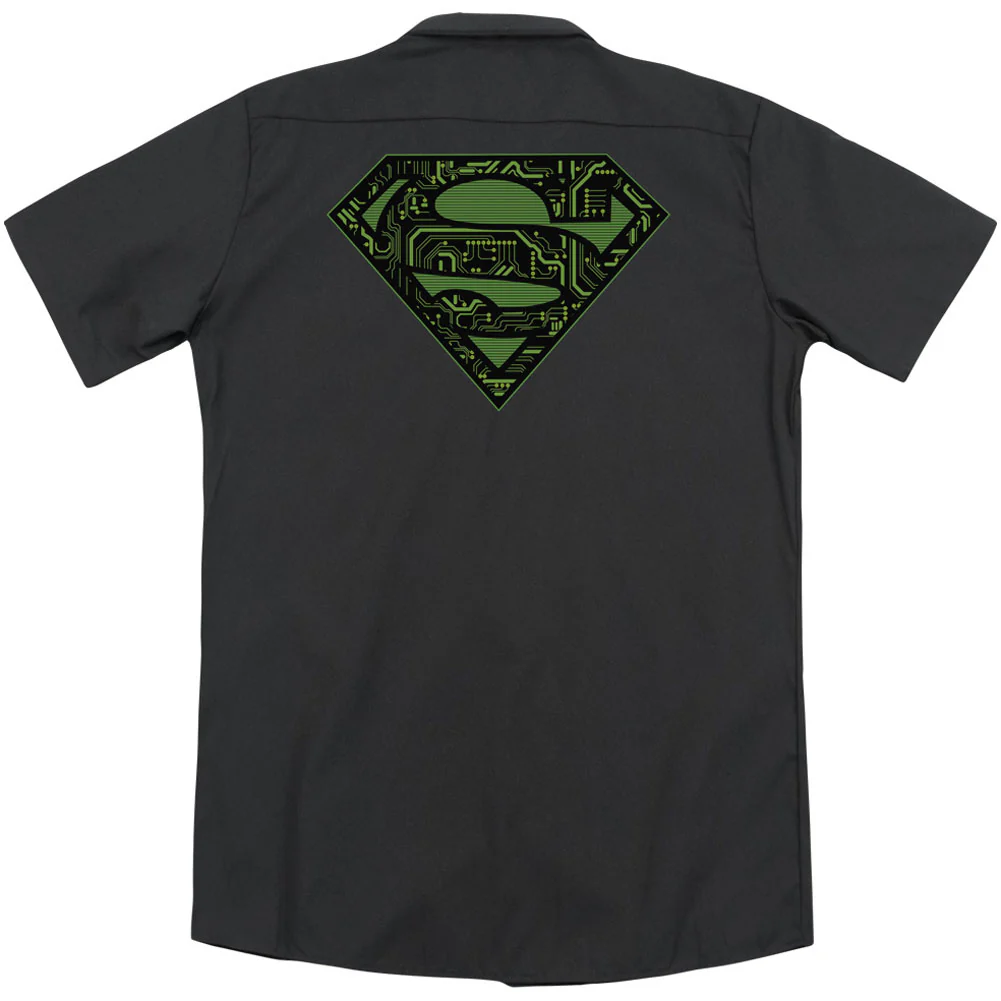 Circuits Shield (Back Print) Workshirt - Image 2