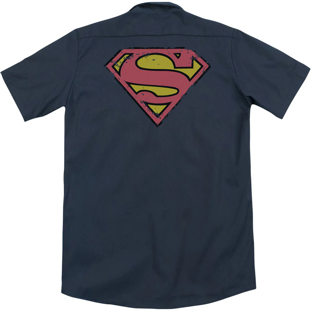Distressed Shield (Back Print) Workshirt - Image 2