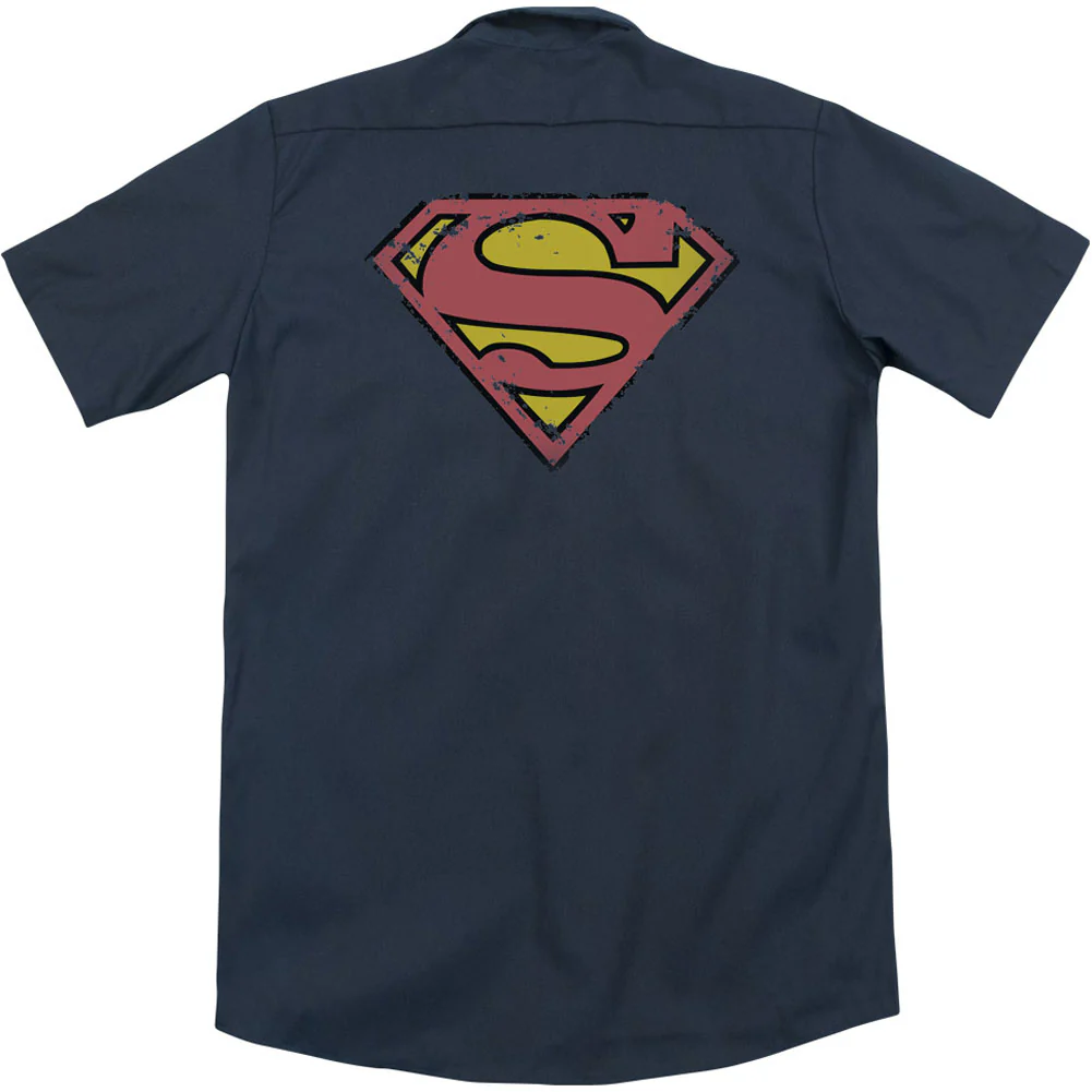 Distressed Shield(Back Print) Workshirt - Image 2