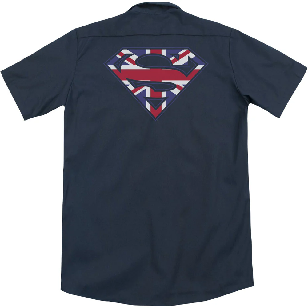 Great Britian Shield (Back Print) Workshirt - Image 2