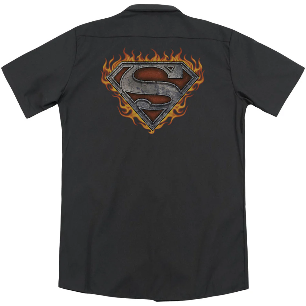 Iron Fire Shield (Back Print) Workshirt - Image 2