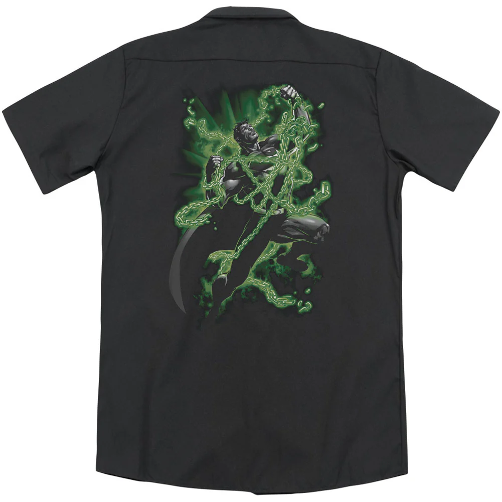 Kryptonite Chains (Back Print) Workshirt - Image 2