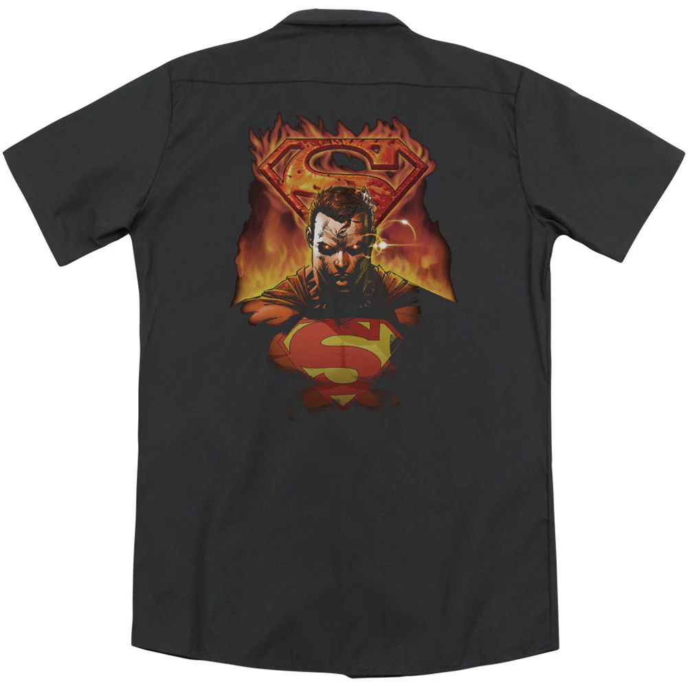 Man On Fire (Back Print) Workshirt - Image 2