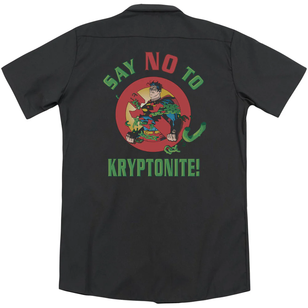 Say No To Kryptonite (Back Print) Workshirt - Image 2