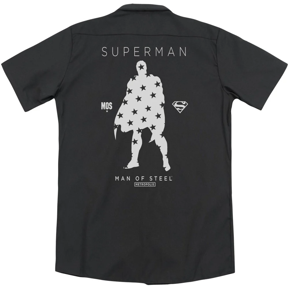 Star Silhouette(Back Print) Workshirt - Image 2